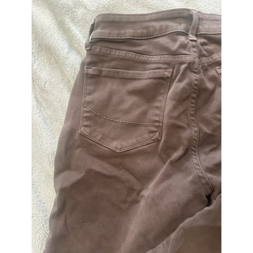 NYDJ Brown Alina Legging Sz 8 Jean Jegging Mid Rise Stretch USA - Picture 3 of 5